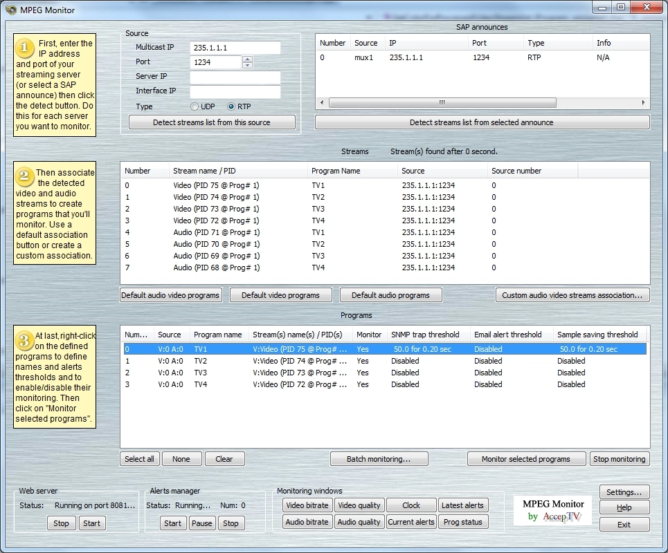 Screenshot of MPEG Monitor #4